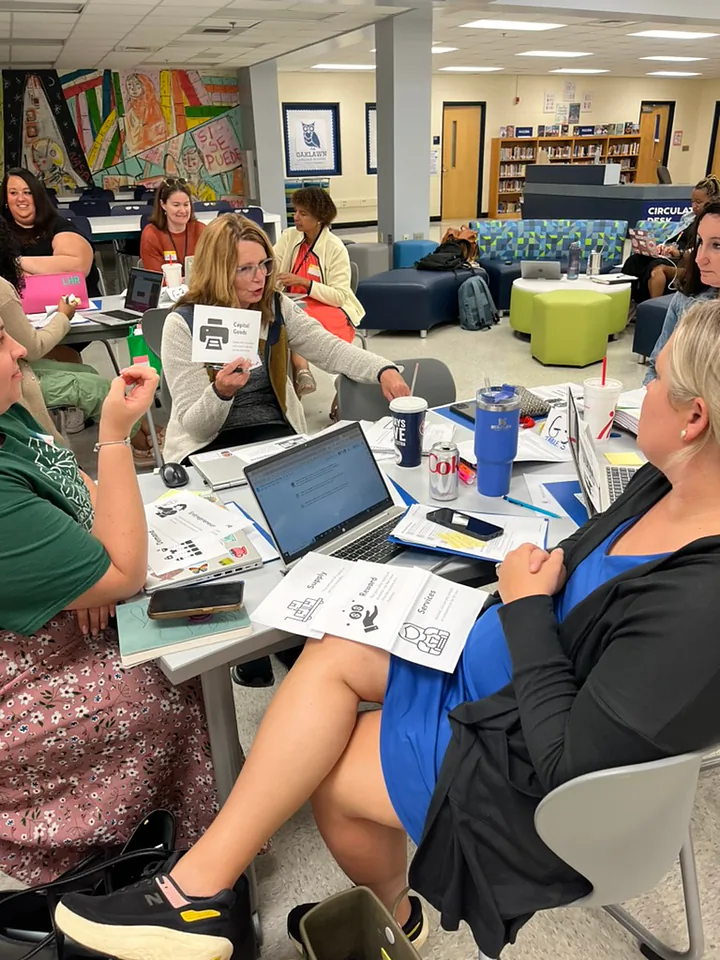 Educators collaborate during MORE professional learning