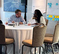 Educators collaborate on their MORE implementation plans