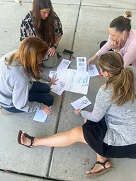 Educators explore connections among vocabulary words while planning a social studies unit