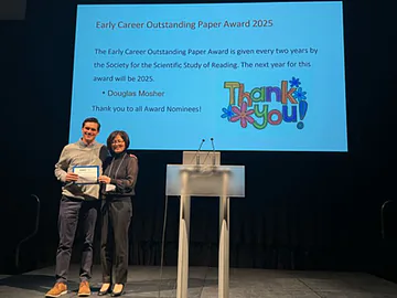 Dr. Doug Mosher receives the 2025 SSSR Early Career Outstanding Paper award