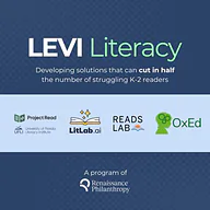 LEVI Literacy cohort: four teams working to help struggling K–2 readers